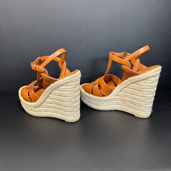 YSL Tribute Ambra Leather Espadrille - Size 38 - Picture 7 of 13